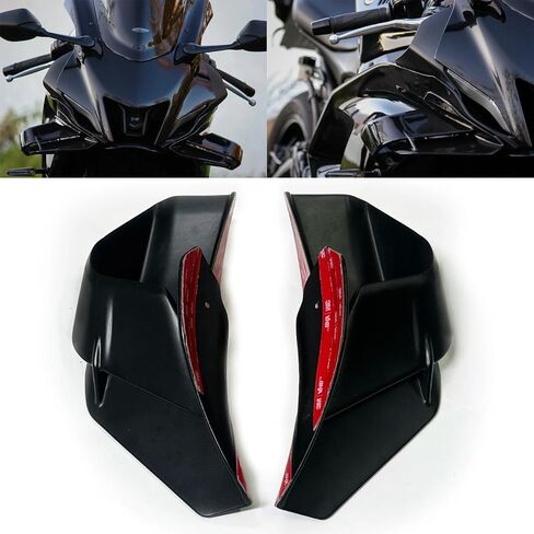 for YZF-R7 YZFR7 2022 2023 2024 2025 Motorcycle Accessories Fairing Side Winglet Aerodynamic Wing Deflector Spoiler YZF-r7 yzfr7 (Matte Black) in Kuwait