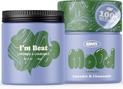 Lavender Chamomile Candle for Relaxation & Sleep – Soy Wax Non-Toxic Aromatherapy Candle, Stress Relief Gifts for Women & Men, Scented Home Candles, 8 oz | Mood Candles by BÉWTI in Saudi Arabia
