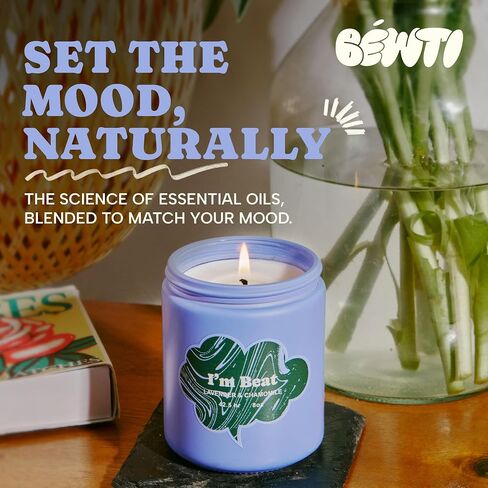 Lavender Chamomile Candle for Relaxation & Sleep – Soy Wax Non-Toxic Aromatherapy Candle, Stress Relief Gifts for Women & Men, Scented Home Candles, 8 oz | Mood Candles by BÉWTI in Saudi Arabia