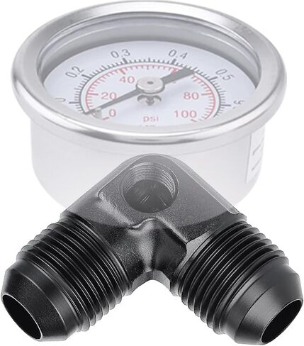 Evil Energy 6an Male to 6an Male Flare Union Acpler مع 1/8 NPT Port Adapter in Saudi Arabia