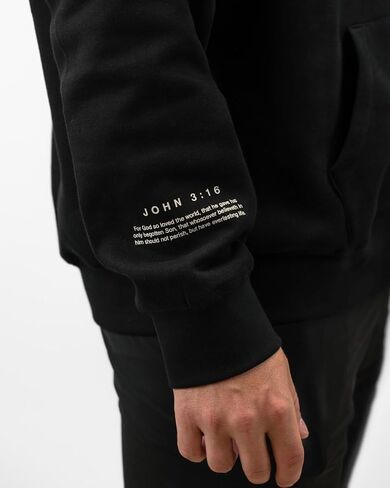 Christian Oversized Hoodie - Faith-Based Sweatshirt for Men & Women, John 3:16 Bible Verse, Premium Cotton Blend in Saudi Arabia
