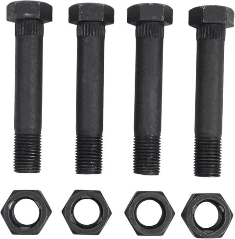 9/16" -18 Thread 3-1/2" Long Trailer Leaf Spring Shackle Bolts with Nuts 4-Pack 23011/23012 in Saudi Arabia