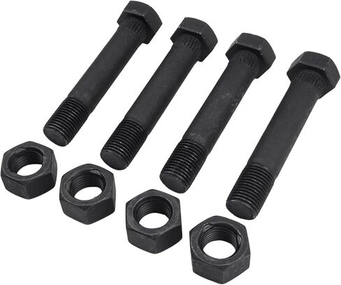 9/16" -18 Thread 3-1/2" Long Trailer Leaf Spring Shackle Bolts with Nuts 4-Pack 23011/23012 in Saudi Arabia