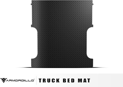 Armordillo Diamond Plate Rubber Truck Bed Mat|Compatible with 2022-2024 Toyota Tundra 5.5 Ft 66.7" Short Bed|8717912|Black|Mat Liner in Saudi Arabia