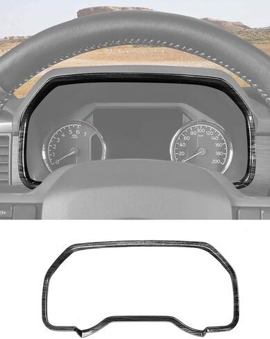 Savadicar Carbon Fiber Interior Accessories - Instrument Panel Bezel Trim Cover for Ford F150 (2021-present) - Premium Texture Interior Decor Upgrade Option, 1 PC in Saudi Arabia