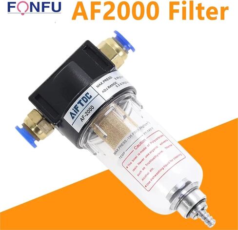 Air Source Processor AF2000 Air Oil Water Separator Compressor Spray Paint Air Gun Filter Single Component Drainage(AF w (PC6-02x2),20 Sets) in Saudi Arabia