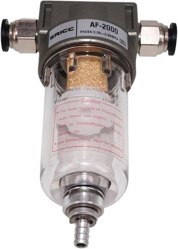AF2000 air Oil Water Separator air Compressor Spray Paint air Gun Filter Single Component Drainage(with 12mm Fittings) in Saudi Arabia
