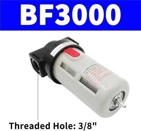 1 pcs BF2000 BF3000 BF4000 1/4" 3/8" 1/2'' Air Source Treatment Pneumatic Compressor Filter Oil Separator(BF3000) in Saudi Arabia