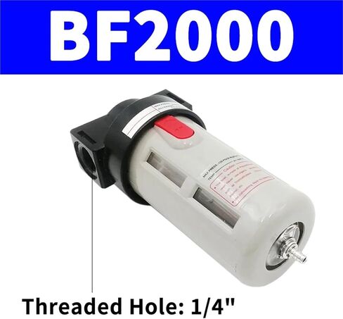 1 PCS BF2000 BF3000 BF4000 1/4 "3/8" 1/2 '' AIR SOURCE SOURCE DOPRESSITAR FILTER SIVERATOR (BF3000) in Saudi Arabia