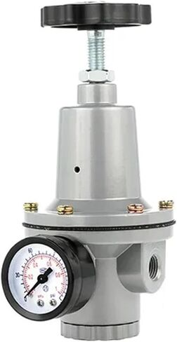 Pneumatic High Pressure 0~40 bar Air Regulator with Gauge Port 1/4 3/8 1/2 2 inch BSP 1/2" QTYH QTY-08 10 15 20 25 32 40 50(QTY-50) in Saudi Arabia