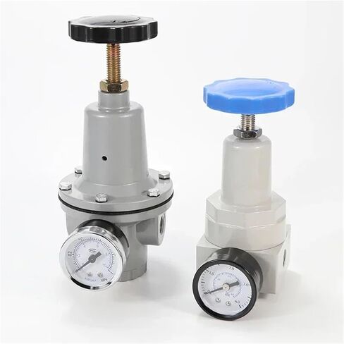 Pneumatic High Pressure 0~40 bar Air Regulator with Gauge Port 1/4 3/8 1/2 2 inch BSP 1/2" QTYH QTY-08 10 15 20 25 32 40 50(QTY-50) in Saudi Arabia