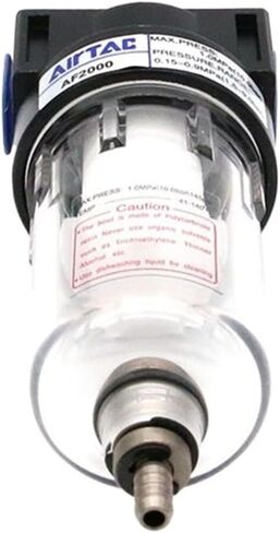 AF2000 Moisture Separator For Compressor Universal Air Water Filter Oil Filters Catch Auto 1/4"Airtac Source Separation in Saudi Arabia
