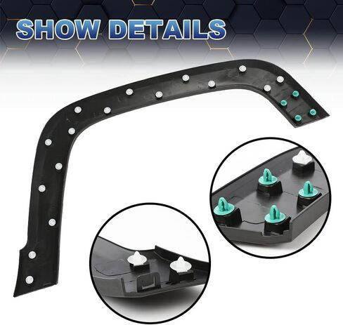 Pit66 Fender Flare ، متوافق مع 2015-2021 Jeep Renegade 1PCS Front Fender Fender Thamp Labsling Black 5xb67lxhaa ، CH1790104 in Saudi Arabia