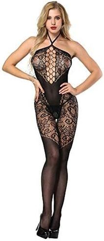 xoxingysm Womens High Waist Tights Stockings Thigh High Sexy Pantyhose Soft Lingerie Lace Bodysuit Underwear(B) in Saudi Arabia
