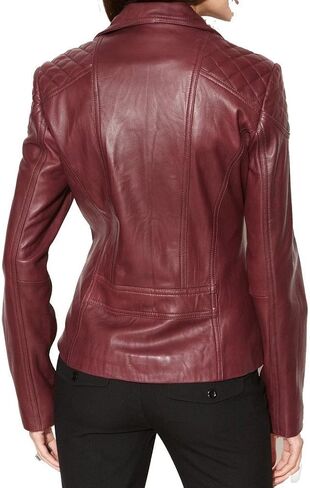 LL Leather Lovers Women's Lambskin Leather Bomber Biker Jacket in Saudi Arabia