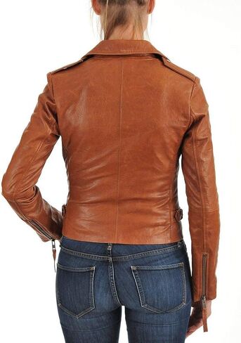LL Leather Lovers Women's Lambskin Leather Bomber Biker Jacket in Saudi Arabia