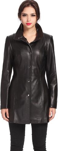 BGSD Women Jocelyn Lambskin Leather Coar (متوفر أيضًا بحجم زائد و Petite) in Kuwait