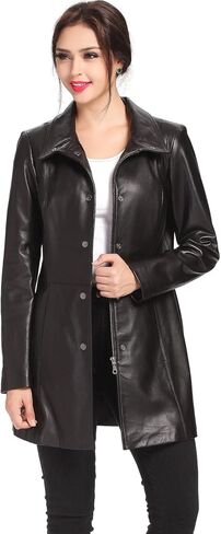 BGSD Women Jocelyn Lambskin Leather Coar (متوفر أيضًا بحجم زائد و Petite) in Kuwait