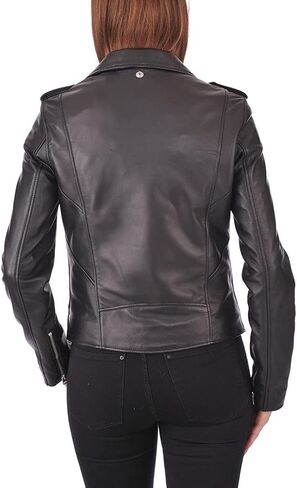 LL Leather Lovers Women's Lambskin Leather Bomber Biker Jacket in Saudi Arabia