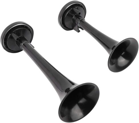 STAYTOP Air Train Horn Kit with Air Compressor 2 Trumpet Air Horn Dixie Horn 130dB for 12V Vehicles Lorrys Trains Boats Vans Trucks Cars Motorcycle Black in Saudi Arabia