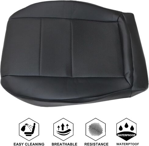 NLQR DRIVER DARGER DETIVE COVER BLACK REPARGERADE MICROFIBER LEATHER مع مرسيدس Benz GLK250 GLK280 GLK300 GLK350 2008-2015 متوافق مع Mercedes Benz C250 C300 C350E C400 2008-2014 in Saudi Arabia