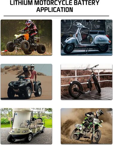 بطارية دراجة نارية YTX12-BS | بطارية Lithium PowerSports 12.8V 4AH 400CCA LIFEPO4 محرك بدء تشغيل بطارية ATV و UTV و SCOOTER و SNOWROMOBILE و 4 Wheeler والمزيد ... in Kuwait