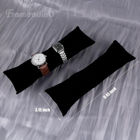 Framendino ، 2 Pack Back Long Watch Display Plays Velvet Bracelet Sways Walkes Bangle Holder Monder in Saudi Arabia