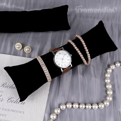 Framendino ، 2 Pack Back Long Watch Display Plays Velvet Bracelet Sways Walkes Bangle Holder Monder in Saudi Arabia