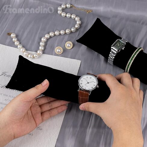 Framendino ، 2 Pack Back Long Watch Display Plays Velvet Bracelet Sways Walkes Bangle Holder Monder in Saudi Arabia