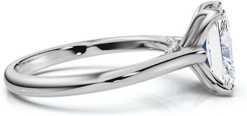 1 CT-5 CT Moissanite خاتم الخطوبة عديمة اللون 10K 14K 18K الذهب ، 925 الجنيه الاسترليني الفضة خاتم الزفاف Solitaire الزفاف للنساء لوقت الوعد in Kuwait
