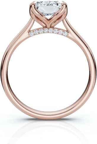 1 CT-5 CT Moissanite خاتم الخطوبة عديمة اللون 10K 14K 18K الذهب ، 925 الجنيه الاسترليني الفضة خاتم الزفاف Solitaire الزفاف للنساء لوقت الوعد in Kuwait