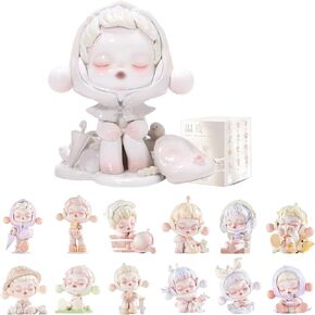 سلسلة POP MART SKULLPANDA Warmth Series 12 قطعة من شخصيات الحركة الشعبية لعبة فنية قابلة للجمع، حصرية من Kawaii رائعة ومبتكرة لتزيين غرفة الهدايا على سطح المكتب، شخصية لطيفة، لعيد الميلاد وحفلات أعياد الميلاد