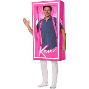 Spirit Halloween Barbie Adult Ken Box Costume | Officially Licensed | Mattel | Barbie Movie | 3D Costume in Kuwait
