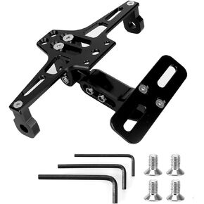 Anki HappiGo ANKIA Universal Motorcycle Adjustable Rear License Plate Bracket Taillight Mount Holder Frame Fender Eliminator Kit for Motorbikes ATV Dirt Bikes