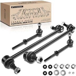 A-Premium Set of 4, Front and Rear Sway Bar Links Kit Stabilizer Bar Links, Compatible with Chevrolet Equinox 2008-2017, GMC Terrain 2010-2017, Pontiac Torrent 2008-2009, Replace # K750427 K750188