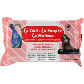 ACTIVA La Doll Natural Air Dry Stone Clay 1.1 pound (500g) (1600)