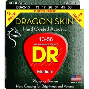 DR Strings DRAGON SKIN Acoustic Guitar Strings (DSA-2/13)