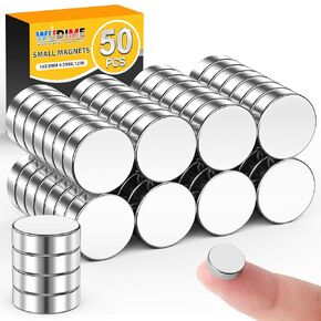 100 Pcs Small Magnets, Fridge Magnet Refrigerator Magnets, Whiteboard Magnets, Round Neodymium Magnets for Crafts, Miniatures, Nails, DIY, Home, Office, School