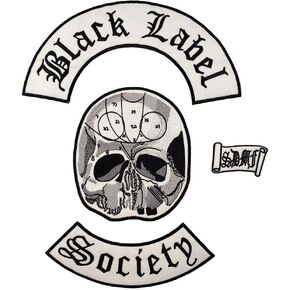Patches Black Label Society Patch BLS Embroidered Iron Motorcycle Biker Back Set Jacket Rider Vest Badge Stickers in Kuwait