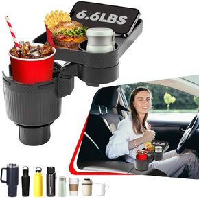 حامل أكواب السيارة لجميع الأغراض، حامل أكواب المشروبات المتوسع لشاحنة السيارة، حامل أكواب قابل للحمل، حامل الهاتف، صينية طعام السيارة لتناول الطعام، صينية السيارة، منظم الوجبات الخفيفة الفرنسي، ملحقات أساسيات السفر على الطريق in Kuwait