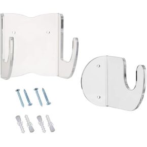 DOITOOL Clear Acrylic Guitar Guitar Wall Hanger Guitar Wall Mount Horizontal Guitar Wall Mount Rack Wall Mount