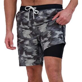 Eddie Bauer Men's SPF 50+ Volley Swim Trunk 8" Inseam Comes with Comfort Liner - Ultimate Comfort & Stretch
