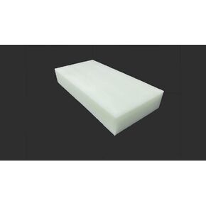 HDPE Block 2" x 6" x 12" High-Density Polyethylene for Machining, Home Improvements, Prototypes, DIY Projects. (2" x 6" x 12", Natural, 1)