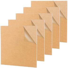 5 Pack 12 x 12 Inch Clear Acrylic Sheet, 1/4 Inch Thick Clear Plexiglass Sheet with Protective Film for Crafts Projects, Signs, Display, Painting
