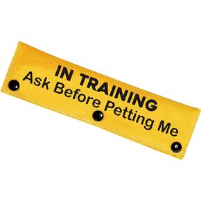 Adopt Me Funny Dog Leash Sleeve Yellow Dog Leash Wrap Alert Hanging ID Patch Tag Pet Birthday Gift(Adopt Me-Sleeve)