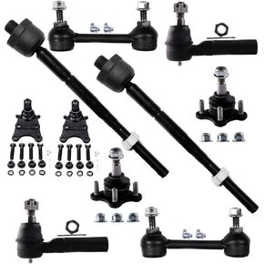 SCITOO 10-PC SET Suspension Kit For Chevrolet Colorado For GMC Canyon For Isuzu i-280 Front Sway Bar End Link,Inner Tie Rod End,Lower Ball Joint,Outer Tie Rod End,Upper Ball Joint