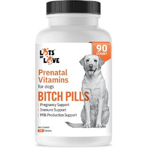 Bitch Pills - Prenatal Dog Vitamins - 90 Tablets