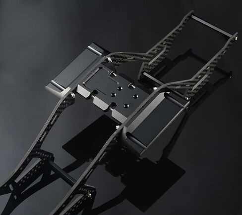 RC Frame Chassis Kit, Carbon Fiber LCG Chassis Set, Cheater Rigs Frame Rails, Gen2 Lightweight Thickened for 1/10 RC Crawler Axial SCX10 I II Element Enduro (Gen2 LCG Chassis Kit) in Saudi Arabia