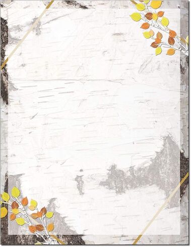 Rustic Stationery - 8.5 x 11-60 Letterhead Sheets - Gray Barnwood and Pink Flowers Letterhead (Gray Barn Pink Flowers) in Kuwait
