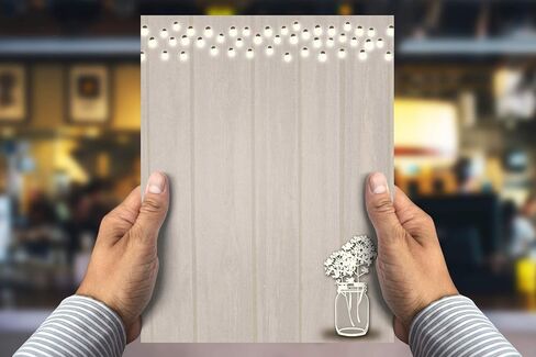 Rustic Stationery - 8.5 x 11-60 Letterhead Sheets - Gray Barnwood and Pink Flowers Letterhead (Gray Barn Pink Flowers) in Kuwait